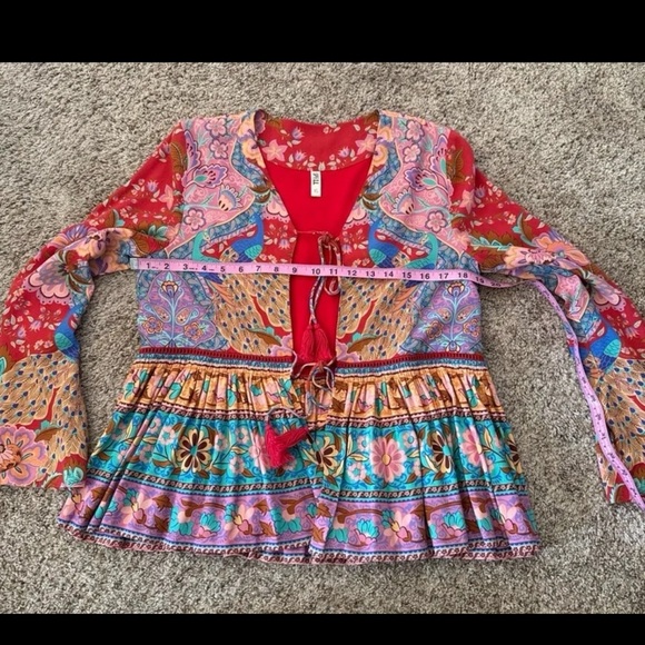Spell & The Gypsy Lotus Jacket Ruby Red
 Size Oversized XS - Picture 11 of 14